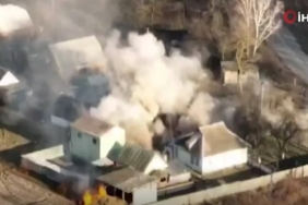 Ukrayna ordusu Rus askerlerinin konuşlandığı noktayı vurdu! Böyle kaçıştılar