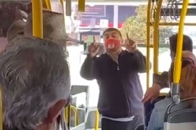 Yolcuyla tartışan şoförün sözleri video sosyal medyada viral oldu