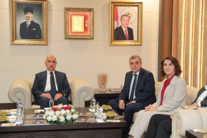 BAKAN KİRİŞÇİ’DEN BAŞKAN BEYAZGÜL’E ZİYARET (1)
