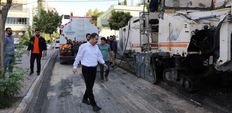 KKöprü Bld- Karaköprü'de asfalt yollar yenileniyor (1