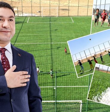 BAŞKAN ÖZYAVUZ, KIRSALDAKİ GENÇLERİ HALI SAHALARLA BULUŞTURUYOR (1)